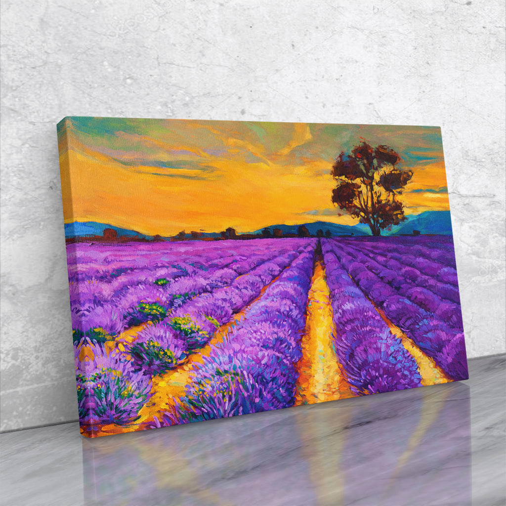 tablou canvas camp de lavanda, lavander field, flori, natura