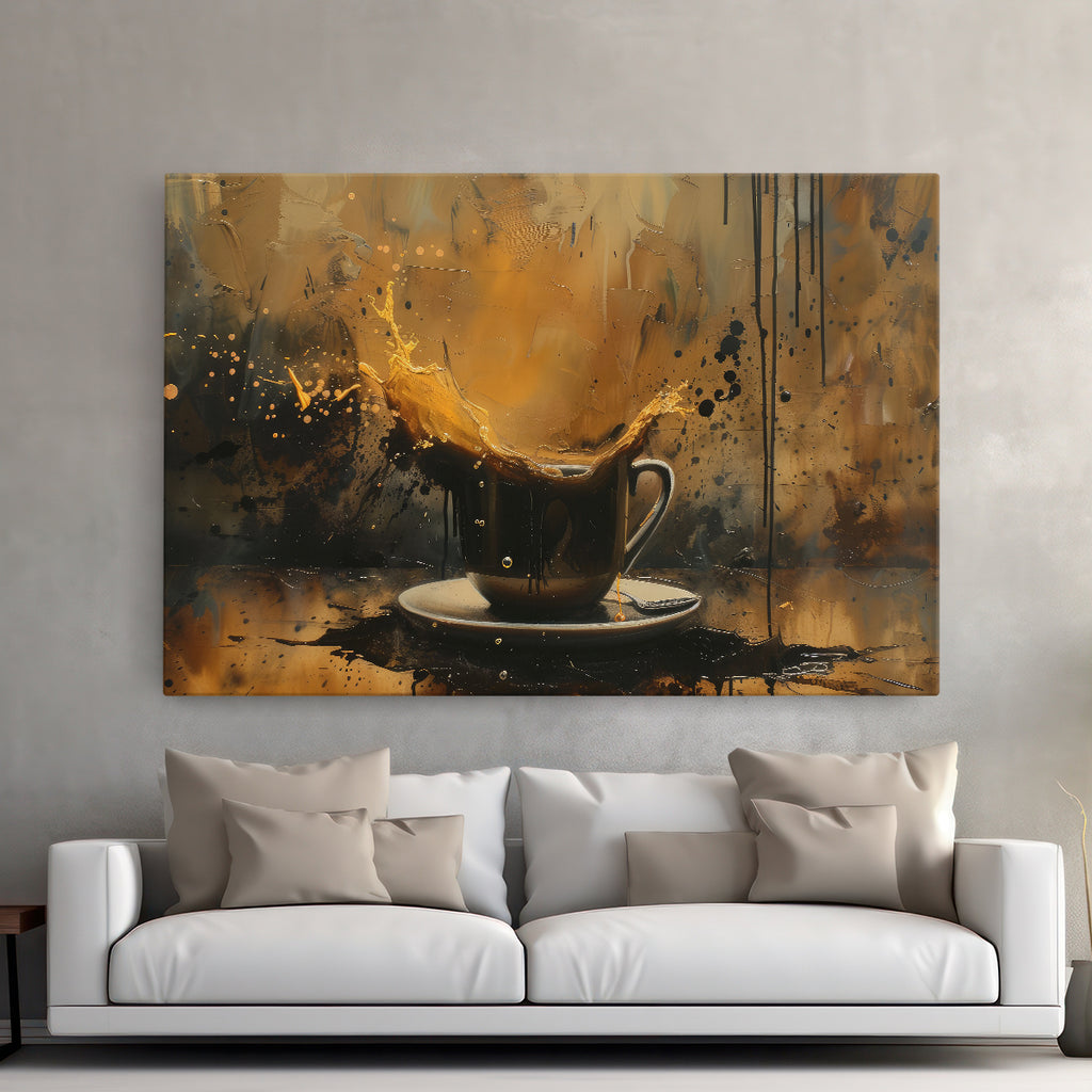 Tablou canvas - ABSTRACT COFFE CUP