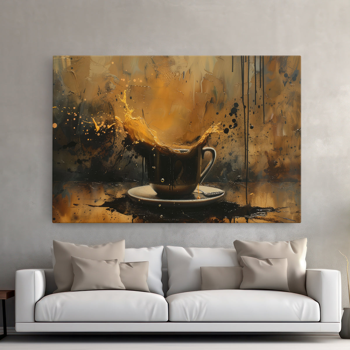 Tablou canvas - ABSTRACT COFFE CUP