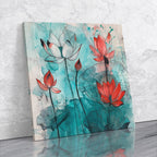 Tablou canvas - WATERCOLOR FLOWERS