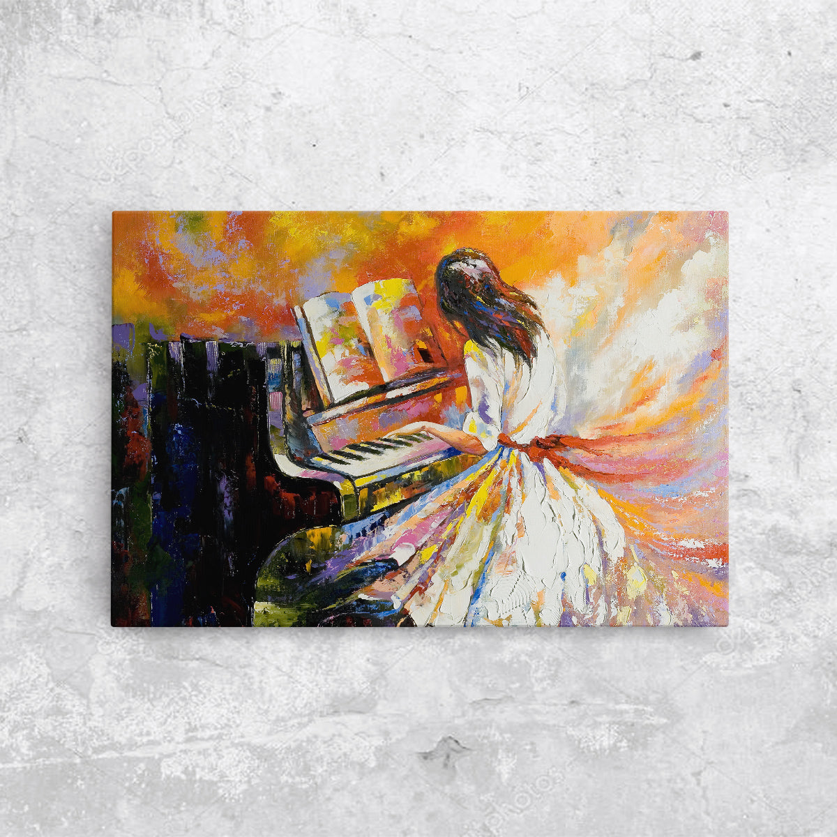 Tablou canvas - PIANO LADY