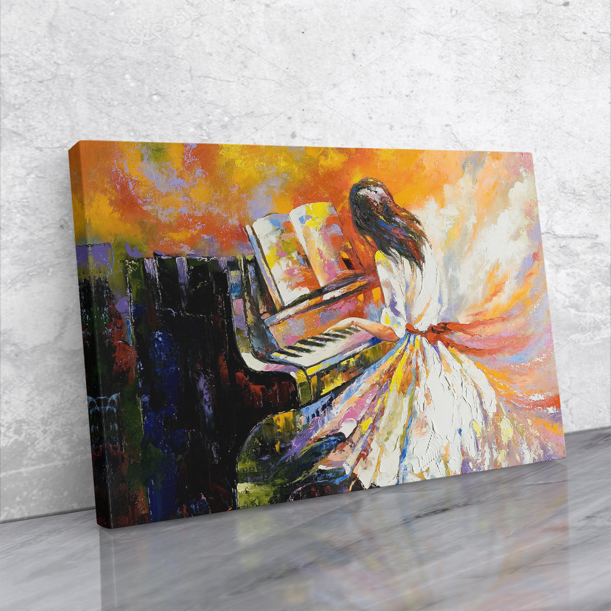 Tablou canvas - PIANO LADY