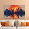 Tablou canvas - CITY SUNSET