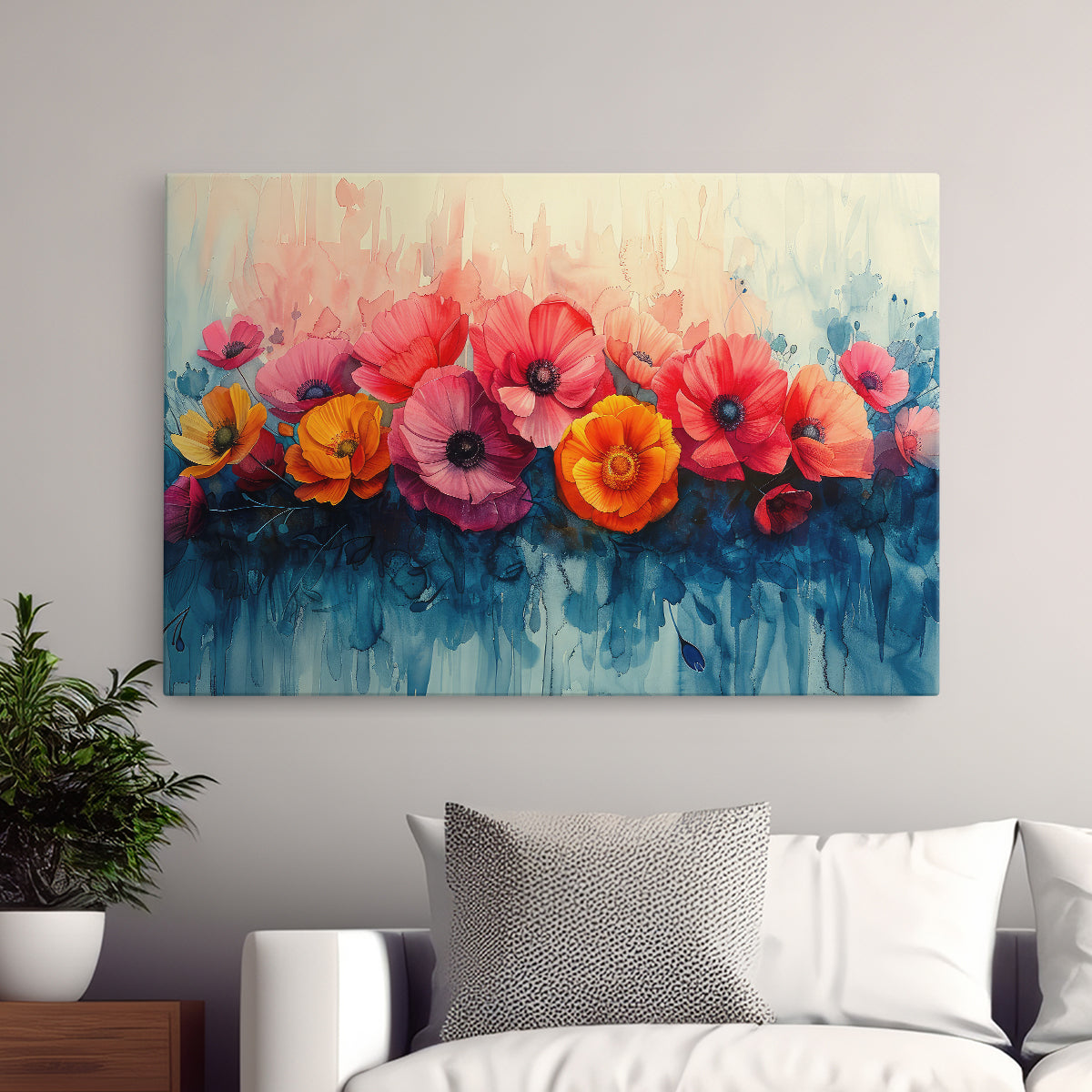 Tablou canvas - ABSTRACT FLOWERS